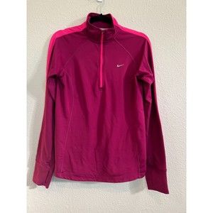 #450 Nike DriFit 1/4 Zip Women's Pink Size Medium